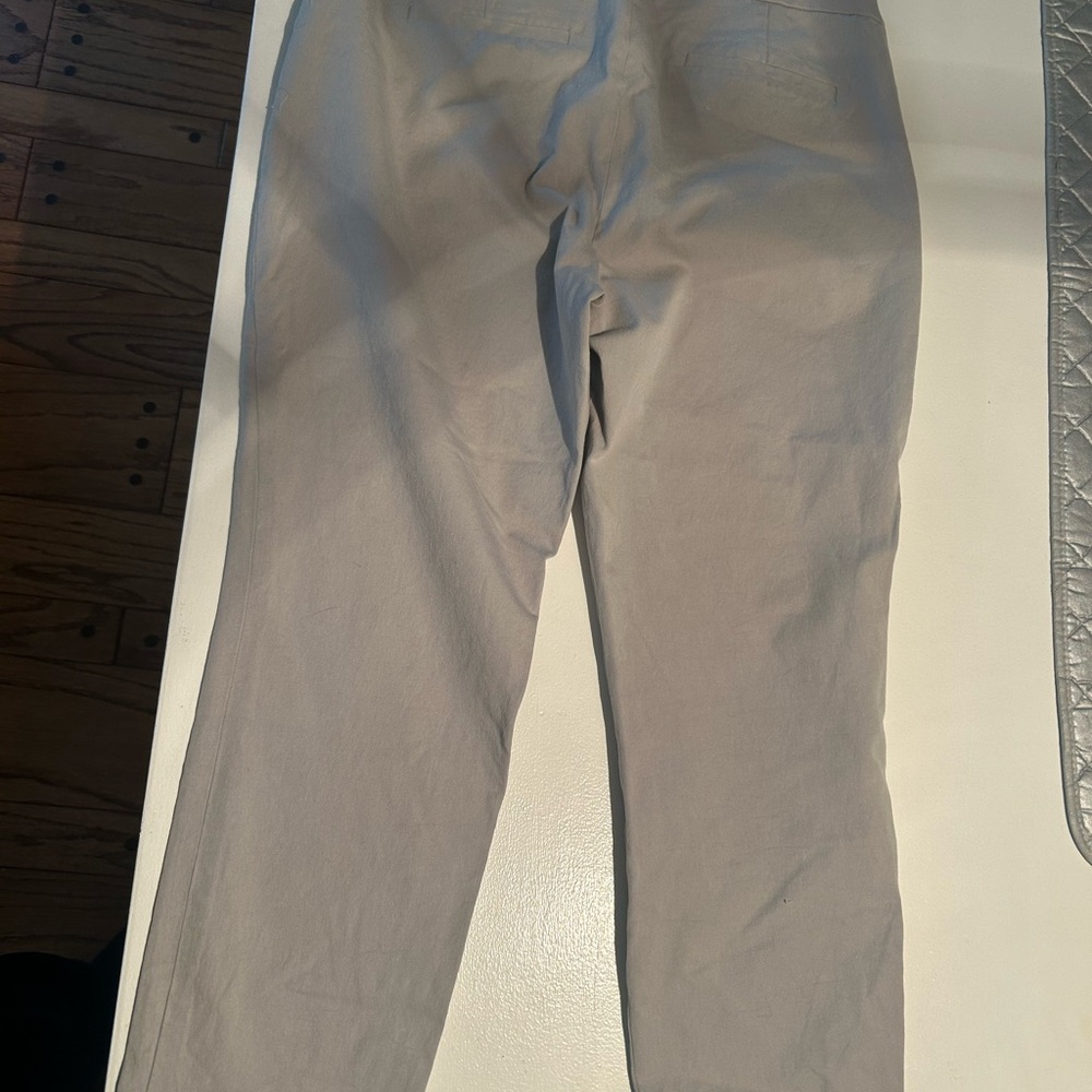Women’s Casual Light Gray Pants - Classic Straight Fit